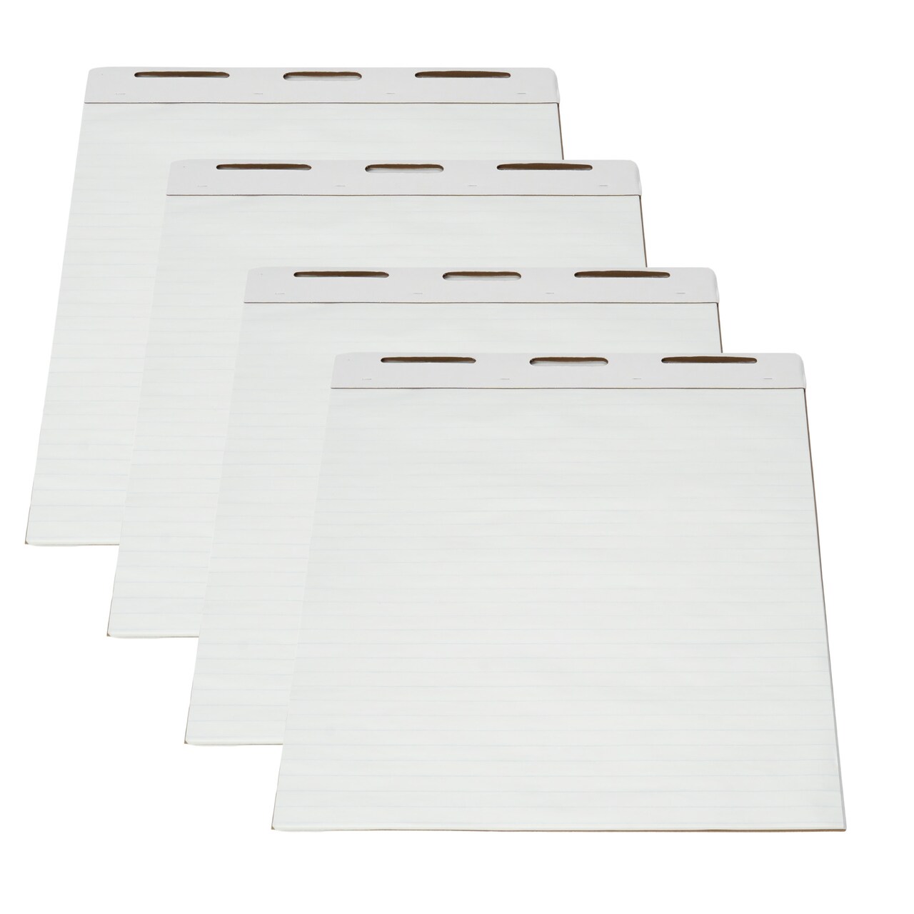 School Smart Ruled Easel Pad Paper, 34 x 27 Inches, 50 Sheets Each, Pack of 4